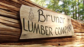 Wooden Sign. Bruner Lumber